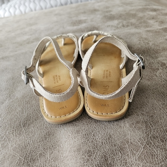 Toms Oxford Tan Heritage Canvas Lexie Sandals - Picture 6 of 7